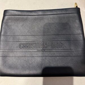 Dior Black Leather Clutch